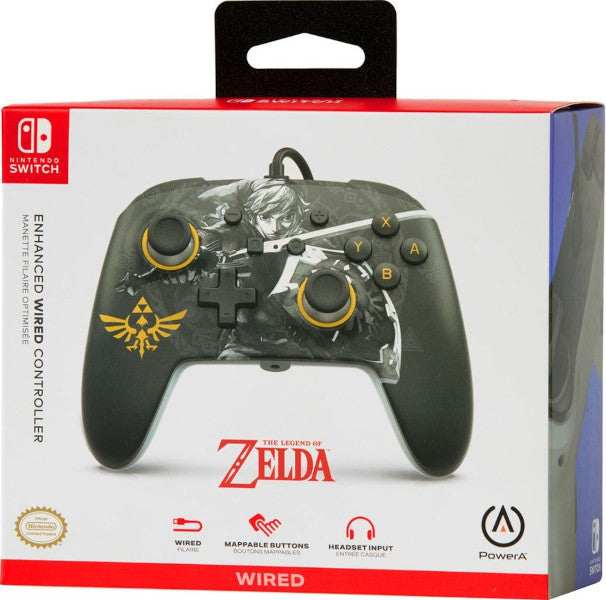 Power A Enhanced Wired Controller Zelda Battle Ready Link (Switch Mando) Power A