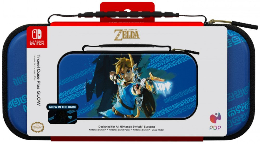 Pdp Travel Case Plus Glow The Legend Of Zelda Link Hero (glow In The Dark) (Switch Funda) Pdp