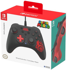 Horipad Turbo Wired Controller Super Mario Black/red (negro/rojo) (switch/oled) (Switch Mando) Hori