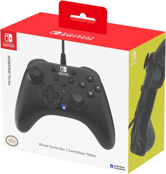 Horipad Turbo Wired Controller Black (negro) (switch/oled) Nsw-457u (Switch Mando) Hori