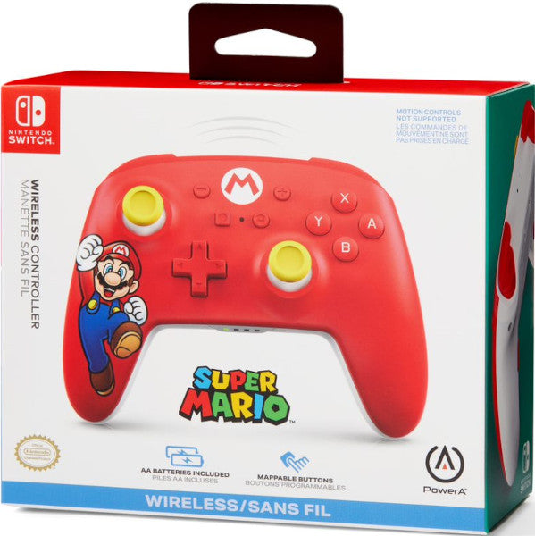 Power A Wireless Controller Mario Joy (red/rojo) (Switch Mando) Power A