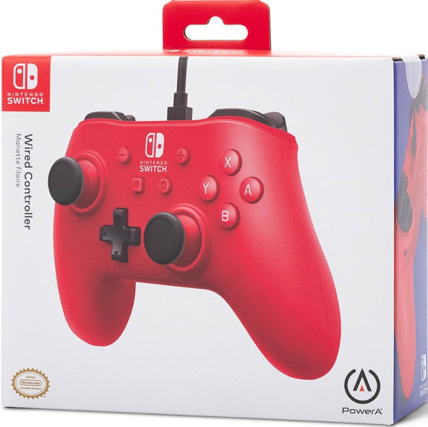 Power A Wired Controller Raspberry Red (rojo Frambuesa) (Switch Mando) Power A