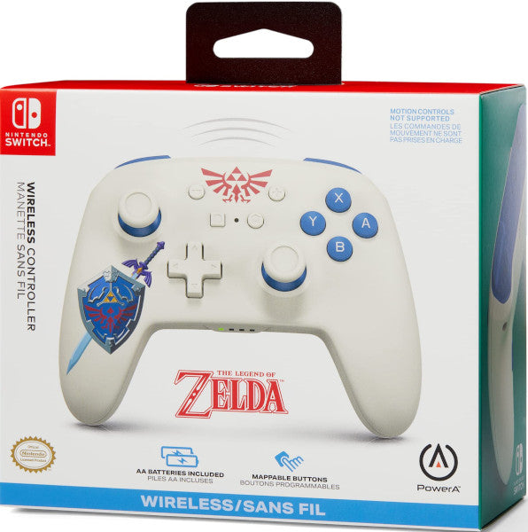 Power A Wireless Controller Zelda Sworn Protector (white/blanco) (Switch Mando) Power A