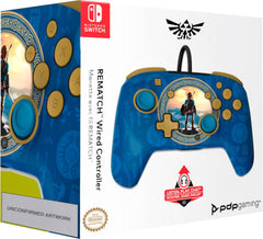 Pdp Rematch Wired Controller Zelda Hyrule Blue (Switch Mando) Pdp