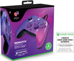 Pdp Rematch Wired Controller Purple Fade + Game Pass 1 Mes (xbone) (Xbox Series X Mando) Pdp