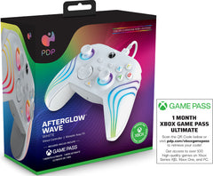 Pdp Afterglow Wave Wired Controller White (blanco) + Game Pass 1 Mes (xbone) (Xbox Series X Mando) Pdp